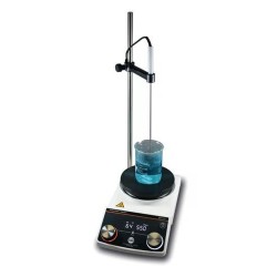 AGITATEUR MAGNETIQUE CHAUFFANT LLG PREMIUM LINE HEI-PLATE MIX n HEAT CORE+ AVEC SONDE PT1000,  TIGE STATIF ET HOUSSE 