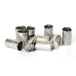 CAPSULE EN ETAIN A PAROI PLISSEE, 10.5 x 9 mm (H x DIAM) PAR 100 - ELEMENTAL MICROANALYSIS (REF.D1104)