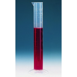 EPROUVETTE EN POLYPROPYLENE CLASSE B GRADUATIONS EN RELIEF 100 ml / 1 ml PAR 10