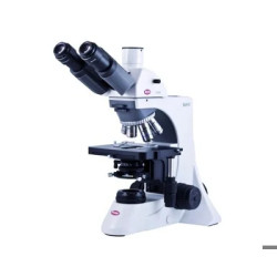 MICROSCOPE TRINOCULAIRE MOTIC BA 410E POUR ANALYSE DE ROUTINE, AVEC 4 OBJECTIFS PLAN : 4X, 10X, 40X, 100X, 100W