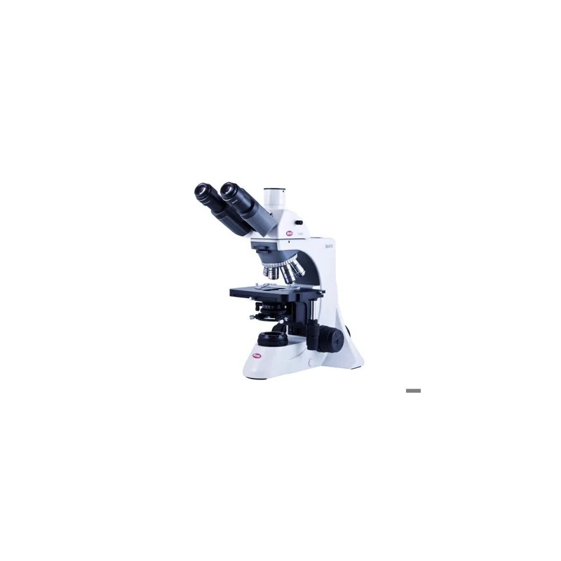 MICROSCOPE TRINOCULAIRE MOTIC BA 410E POUR ANALYSE DE ROUTINE, AVEC 4 OBJECTIFS PLAN : 4X, 10X, 40X, 100X, 100W
