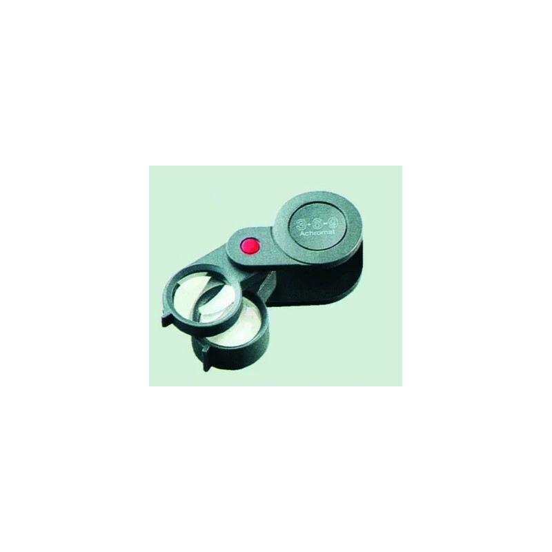 LOUPE PLIANTE GROSSISSEMENT 9 X ACHROMATIQUE