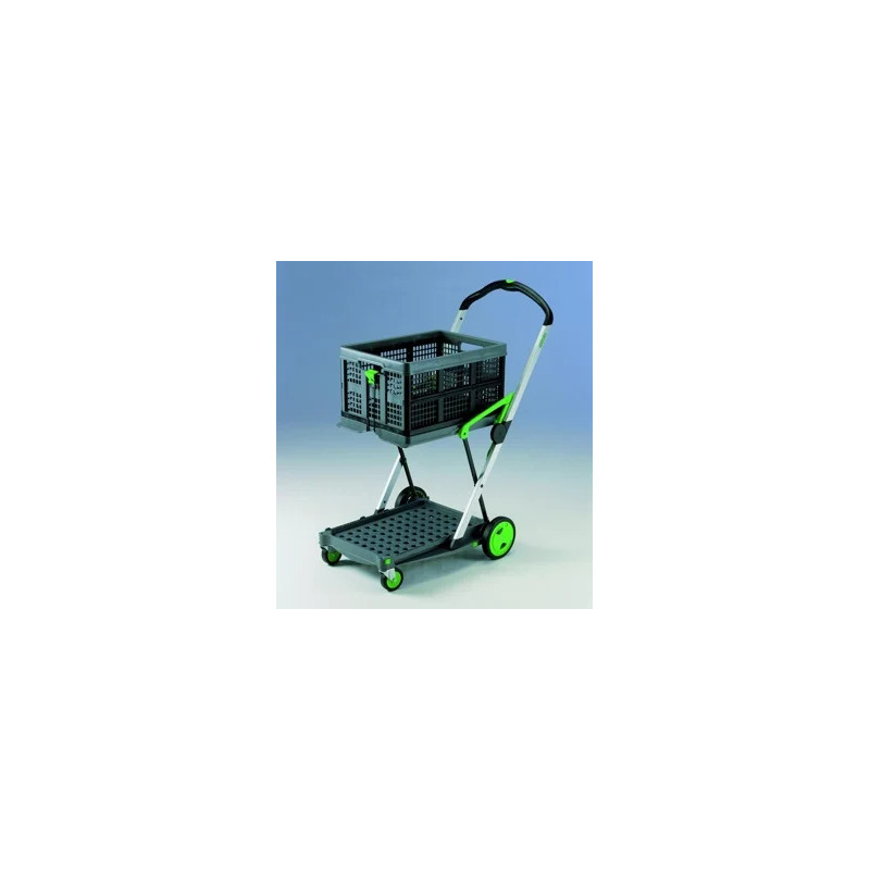 CHARIOT DE LABORATOIRE PLIABLE MULTI FONCTIONS CLAX MOBIL COMFORT AVEC UNE CAISSE CLAX DE 46 LITRES