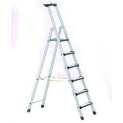 ESCABEAU AVEC PLATFORME 3 MARCHES, HAUTEUR MARCHE SUPERIEURE 660 mm