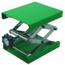 SUPPORT ELEVATEUR EN ALUMINIUM ANODISE BLEU 200x200 mm HAUT. MAX 275 mm