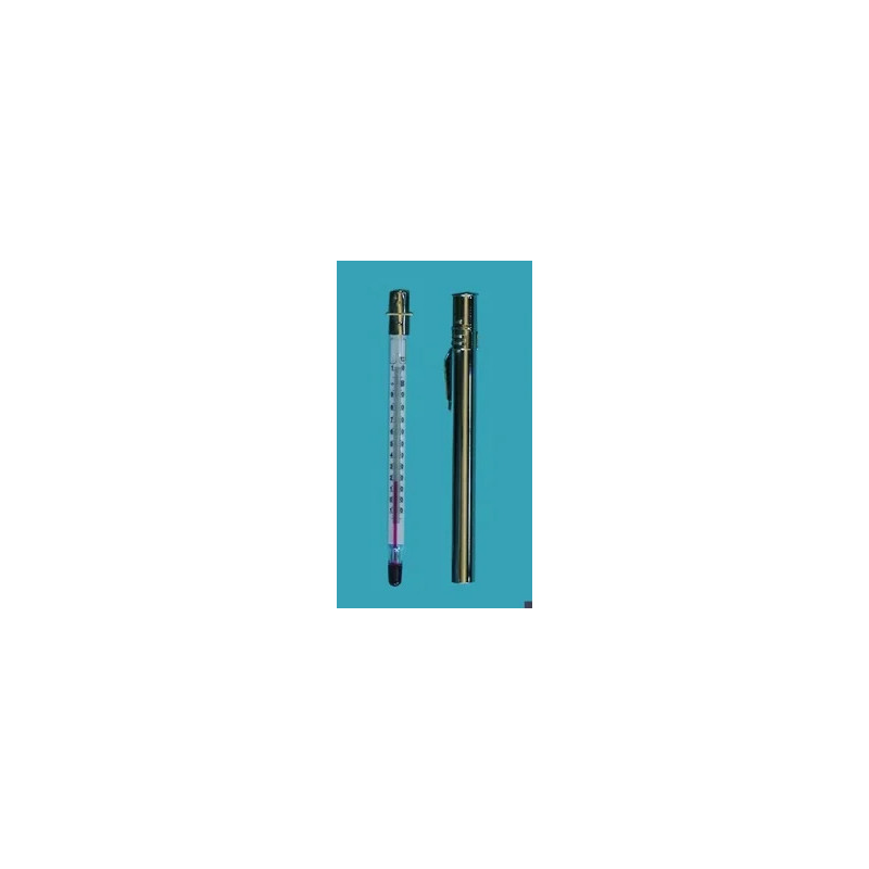 THERMOMETRE DE POCHE SANS MERCURE AVEC ETUI METALLIQUE -35/+50øC GRADUATION 1øC