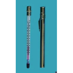 THERMOMETRE DE POCHE SANS MERCURE AVEC ETUI METALLIQUE -10/+100øC GRADUATION 1øC