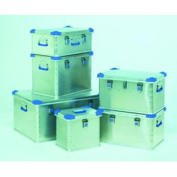 CONTENEUR ALUMINIUM EUROBOX 42 LITRES DIMENSIONS INTERNES 550 x 350 x 220 mm DIMENSIONS EXTERNES 600 x 400 x 250 mm