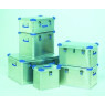 CONTENEUR ALUMINIUM EUROBOX 70 LITRES DIMENSIONS INTERNES 550 x 350 x 380 mm DIMENSIONS EXTERNES 600 x 400 x 410 mm