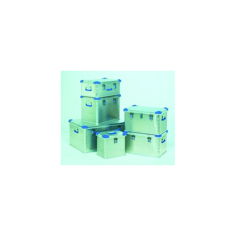 CONTENEUR ALUMINIUM EUROBOX 81 LITRES DIMENSIONS INTERNES 750 x 350 x 310 mm DIMENSIONS EXTERNES 800 x 400 x 340 mm