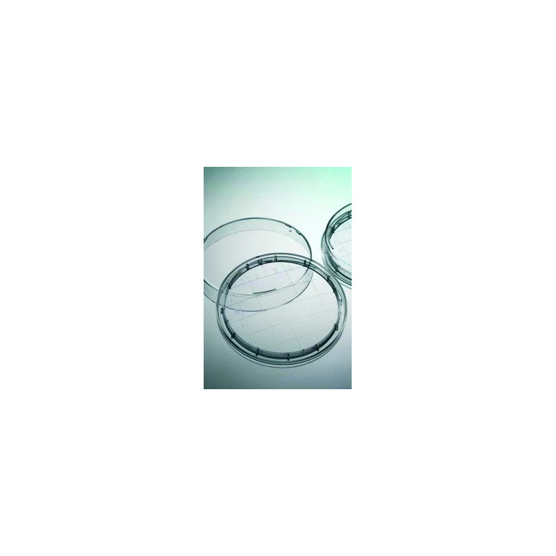 BOITE DE PETRI POUR CONTACT SURFACE EN POLYSTYRENE STERILE PAR IRRADIATION, A FOND BOMBE 65 x 14,5 mm, AVEC 4 ERGOTS, PAR 720