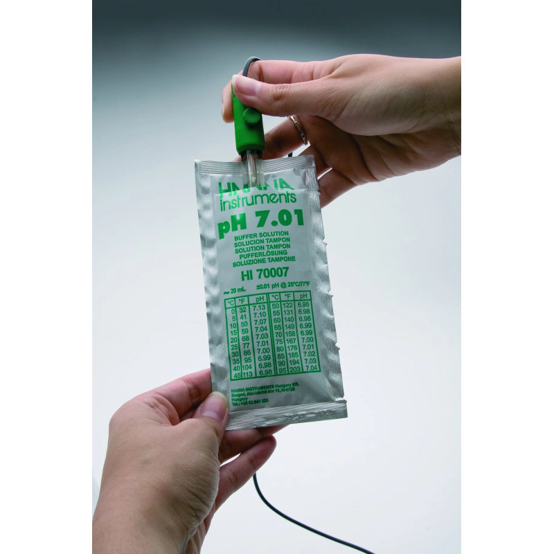 SOLUTION ETALON PH TECHNIQUE 12,00 PAR 25 SACHETS DE 20 ML HANNA