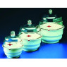 DESSICCATEUR A VIDE EN POLYPROPYLENE AVEC COUVERCLE POLYCARBONATE, DIAMETRE EXT. CORPS 230 MM