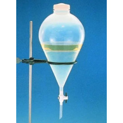 AMPOULE A DECANTER EN FEP FORME CONIQUE CLE PTFE
