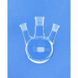 BALLON EN VERRE DURAN FOND ROND BICOL RODE RODAGE CENTRAL 24/29, LATERAL INCLINE 19/26