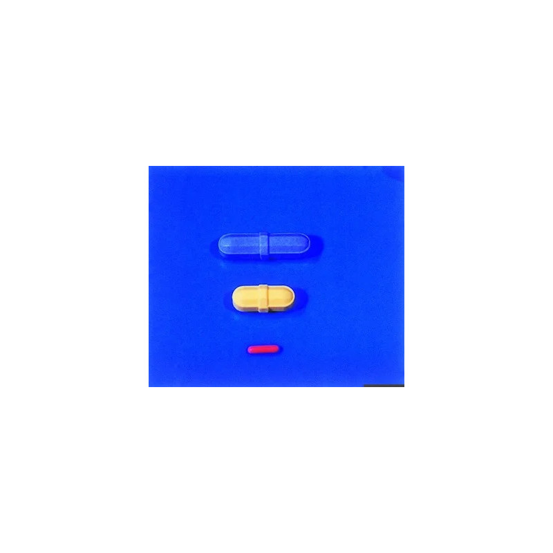 BARREAU AIMANTE FORME OCTOGONAL AVEC ANNEAU CENTRAL REVETU PTFE JAUNE
