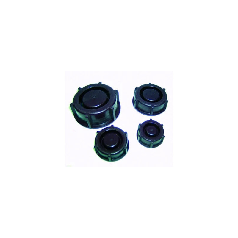 BOUCHON A VIS EN POLYETHYLENE BASSE DENSITE BRUN, FILETAGE