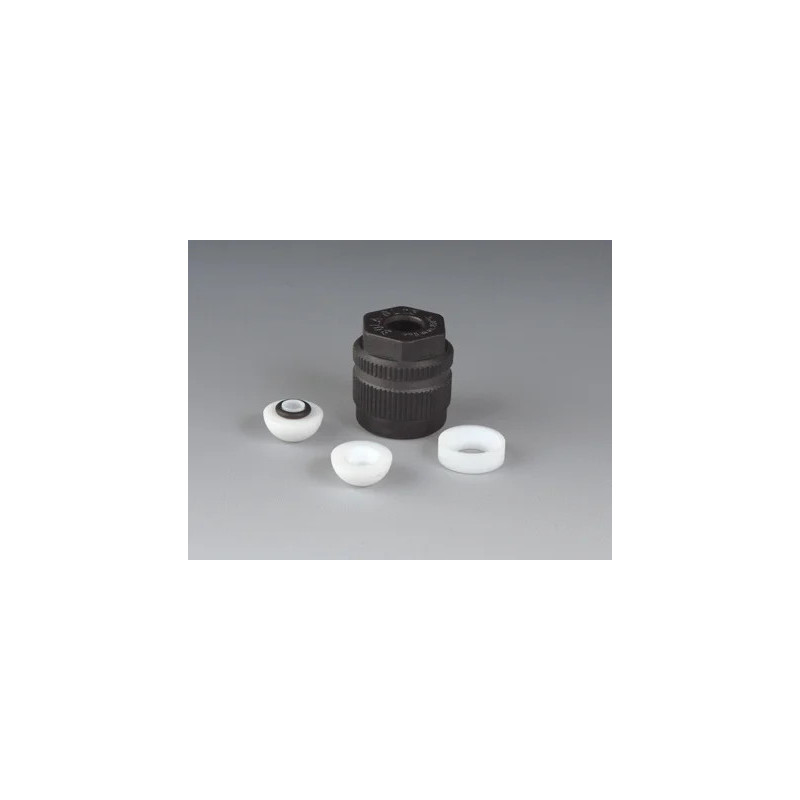 BOUCHON A VIS EN PPS A ROTULE PIVOTANTE EN PTFE GL25 POUR TUBE