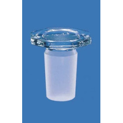 BOUCHON A TETE OCTAGONALE EN VERRE BOROSILICATE A RODAGE