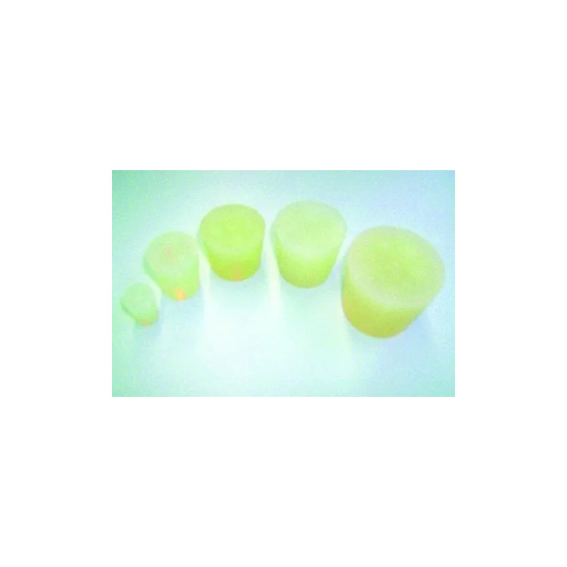 BOUCHON CONIQUE EN SILICONE, AVEC 2 PERFORATION