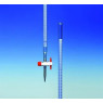BURETTE EN VERRE BOROSILICATE HIRSCHMANN CLASSE AS SCHELLBACH, AVEC ROBINET DROIT CLE PTFE