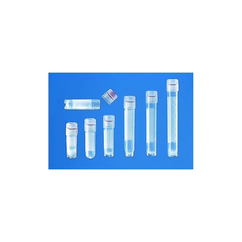 CRYOTUBE EN POLYPROPYLENE STERILE FILETAGE EXTERNE AVEC JUPE ET BOUCHON PAR 1000