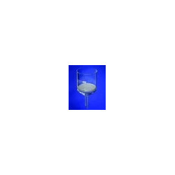 ENTONNOIR FILTRANT EN VERRE BOROSILICATE 75 ml FORME CYLINDRIQUE, DIAMETRE PLAQUE FRITTEE 45 mm