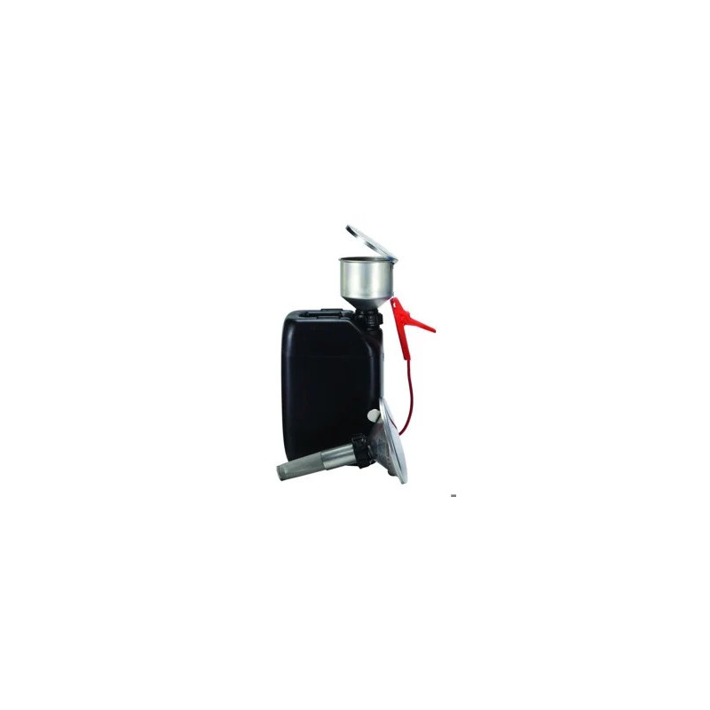 ENTONNOIR DE SECURITE EN ACIER INOX DIAMETRE SUP. 140 mm x HAUTEUR 125 mm, BOUCHON A VIS