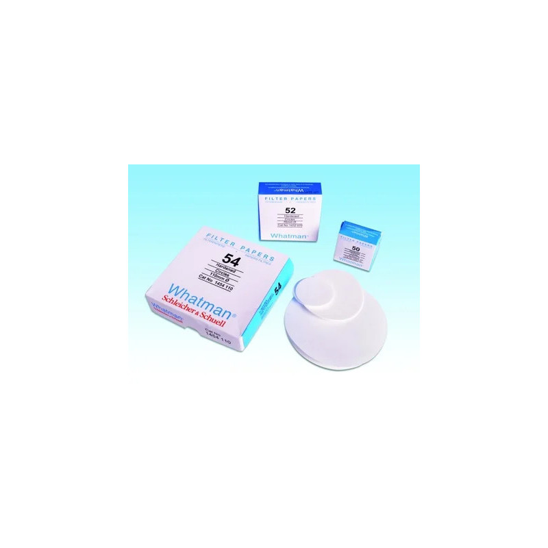 PAPIER FILTRE QUANTITATIF DURCI SANS CENDRE WHATMAN GRADE 52 PAR 100