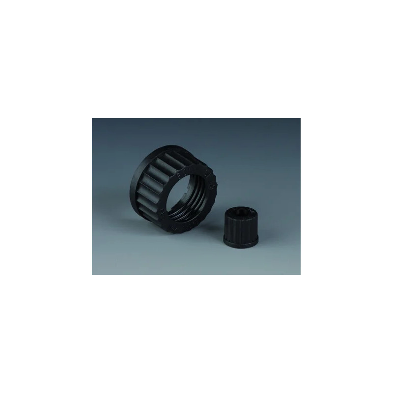 RACCORD A VIS AVEC ORIFICE EN PPS HAUTE TEMPERATURE GL 14