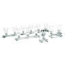 RAMPE DE FILTRATION SARTORIUS EN INOX AVEC POSTE AVEC 1 ENTONNOIR INOX 500 ML