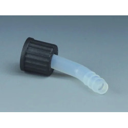 OLIVE EN PFA FORME COURBEE AVEC RACCORD A VIS EN PPS
