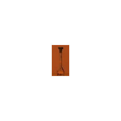 FIOLE JAUGEE EN VERRE DURAN A COL RODE 10/19, 3 TRAITS ETALONNE DKD, CLASSE A 10 ml AVEC BOUCHON EN 