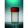 POT EN POLYPROPYLENE, COL A VIS OUVERTURE TOTALE, ASEPTIQUE AVEC BOUCHON BLANC
