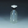 FLACON LAVEUR EN VERRE BOROSILICATE, COL A VIS GL 80 AVEC TETE ET BOUCHON EN PTFE, TUBE EN FEP ET DI