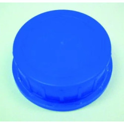 BOUCHON A VIS EN POLYPROPYLENE BLEU GL80 AVEC BAGUE D'INVIOLABILITE ET JOINT CONIQUE
