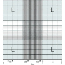 CELLULE DE NUMERATION DE NEUBAUER POUR LAMELLES
