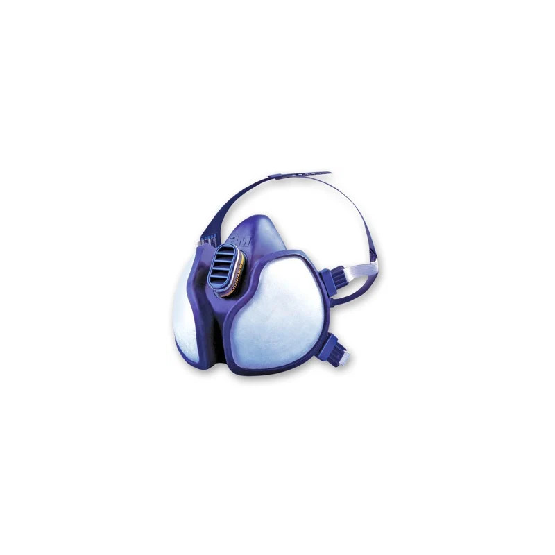DEMI MASQUE DE PROTECTION ANTI-POUSSIERES/GAZ CHIMIQUES 3M