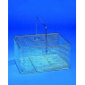 PANIER EN FIL ACIER INOX 300 x 400 x 200 mm AVEC POIGNEE