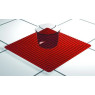 TAPIS ANTIDERAPANT EN SILICONE 250 x 250 mm