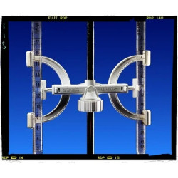 PINCE POUR BURETTES EN POLYPROPYLENE, AVEC TAMPON EN CAOUTCHOUC, POUR DIAMETRE TIGE 8 - 14 mm