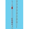 PIPETTE GRADUEE EN VERRE SILBERBRAND CLASSE B  GRADUATIONS BRUNES ECOULEMENT TOTALE ZERO EN HAUT
