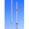 PIPETTE GRADUEE EN VERRE HIRSCHMANN CLASSE B GRADUATIONS BRUNES ECOULEMENT TOTALE ZERO EN HAUT