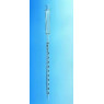 PIPETTE GRADUEE EN VERRE A PISTON INCORPORE FORTUNA CLASSE A, GRADUATIONS BRUNES