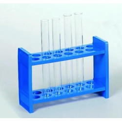 PORTOIR EN POLYPROPYLENE BLEU POUR TUBES DIAMETRE 18 mm