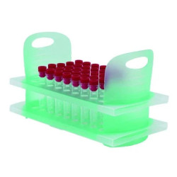 PORTOIR EN POLYPROPYLENE HAUTEUR REGLABLE ORIGAMI POUR TUBES, PAR 5