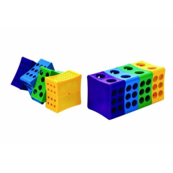 PORTOIR MODULABLE EN POLYPROPYLENE ROTA-RACK POUR TUBES, EMBOITABLE