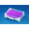 PORTOIR EN POLYPROPYLENE AVEC GEL POUR CONSERVER MICROTUBES ET PLAQUES A 4°C, MINI COOLER PCR PAR 2