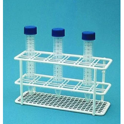 PORTOIR EN ACIER INOX POUR TUBES A CENTRIFUGER 15 ml
