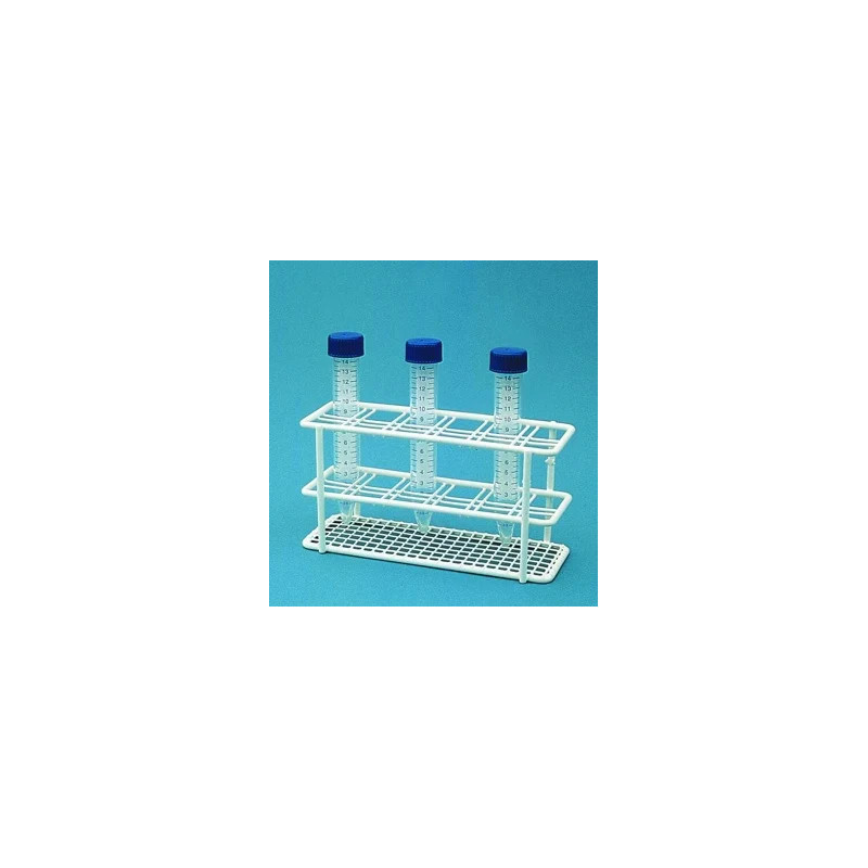 PORTOIR EN ACIER INOX POUR TUBES A CENTRIFUGER 15 ml